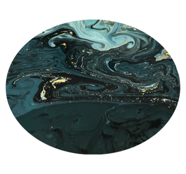 Sirkulerende marmor marmor vinylteppe - Tenstickers