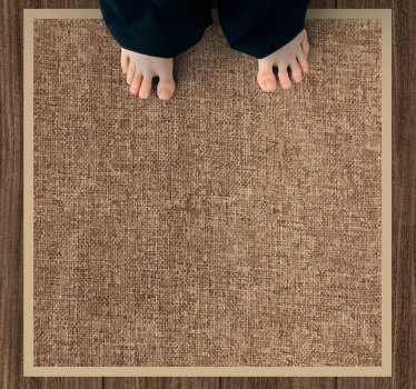 Beige farge naturlig fiberimitasjon tekstur vinylteppe - Tenstickers