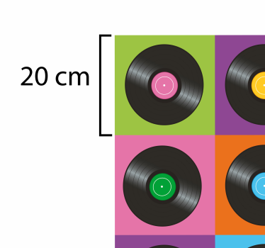 Kjøkken vinyl diskplater vinyl teppe - Tenstickers