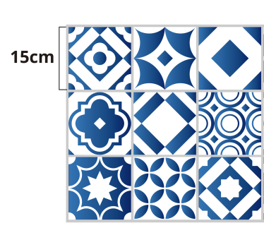 Elegant fliser vinyl kjøkkenteppe - Tenstickers