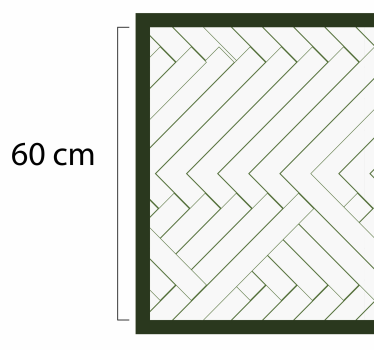Abstrakte hvite fliser mosaikk vinylgulv - Tenstickers