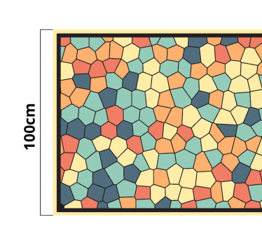 Fargerik mosaikkflisematte - Tenstickers