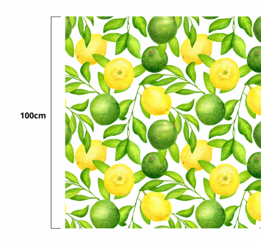 Sitroner og limes blomsterteppe - Tenstickers