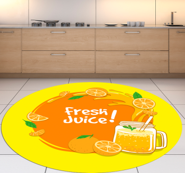 Appelsinjuice kjøkken vinylteppe - Tenstickers