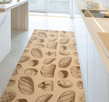 Bakeri design kjøkkengulv - Tenstickers