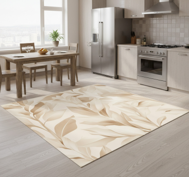Beige ark design vinyl teppe kjøkken - Tenstickers
