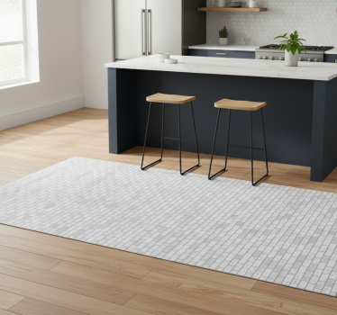 Elegant mursteinsmønster vinyl teppe kjøkken - Tenstickers