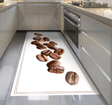 Fallende kaffebønner moderne tepper - Tenstickers