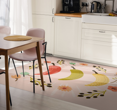 Fargerike chilipepper vinyl teppe kjøkken - Tenstickers