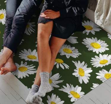 Felt av tusenfryd blomsterteppe - Tenstickers