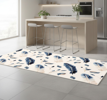Flying leaves and feathers vinyl teppe kjøkken - Tenstickers
