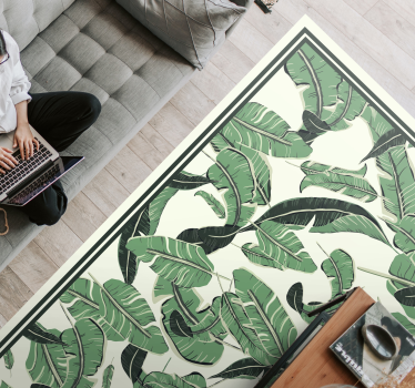 Gigantiske palmeblomster teppe - Tenstickers