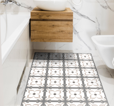 Gulvrosa fliser moderne tepper - Tenstickers