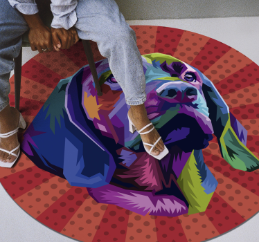 Hund pop art dyrematte - Tenstickers
