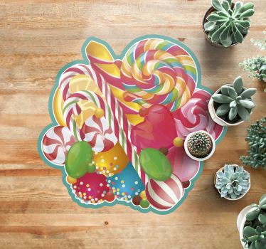Innpakket godteri juleteppe - Tenstickers
