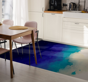 Kjøkken nordisk nattehimmel nordisk stil vinyl teppe - Tenstickers