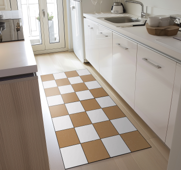 Kosmopolitisk rutete stil geometriske vinyl teppe - Tenstickers