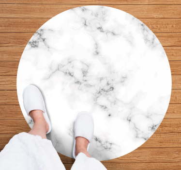 Marmor sirkel minimalt med vinylteppe - Tenstickers