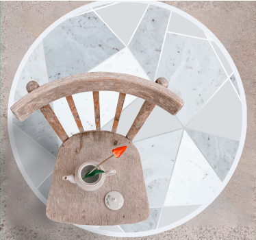 Marmor vinylteppe geometrisk - Tenstickers