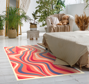 Moderne kunst striper moderne vinyl teppe - Tenstickers