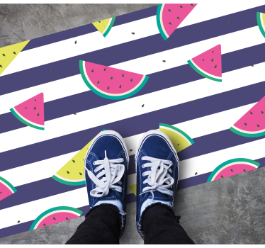Neonfarger vannmelon kjøkken vinylteppe - Tenstickers