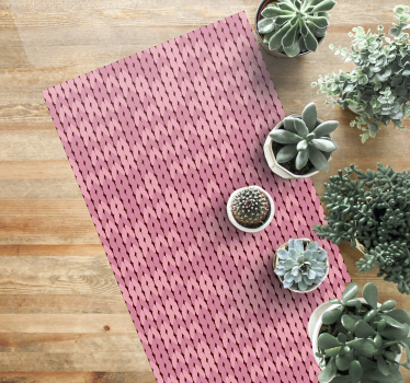 Rosa tau minimalistisk teppe - Tenstickers