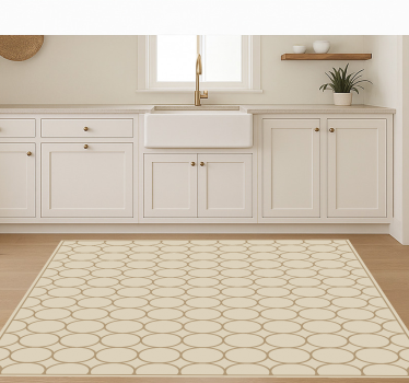 Sandbeige mønster vinyl teppe kjøkken - Tenstickers