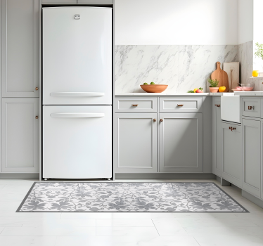 Sementdamask vinyl teppe kjøkken - Tenstickers