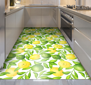 Sitroner og limes blomsterteppe - Tenstickers