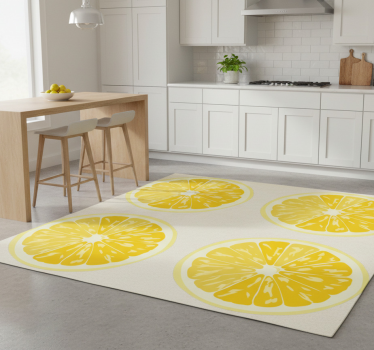 Sliced lemons klistremerker vinyl teppe kjøkken - Tenstickers
