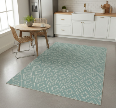 Vinyl teppe kjøkken art deco geometrisk mønster - Tenstickers
