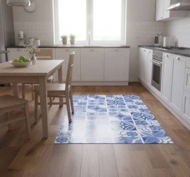Vinyl teppe kjøkken azulejos cindito fliser - Tenstickers