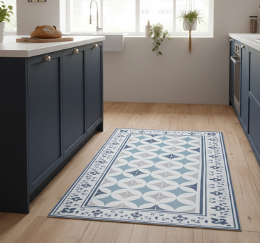 Vinyl teppe kjøkken azure flis - Tenstickers
