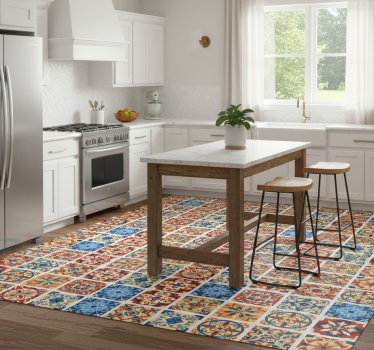Vinyl teppe kjøkken eraldo azulejos fliser - Tenstickers