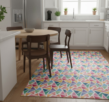 Vinyl teppe kjøkken geometrisk design - Tenstickers