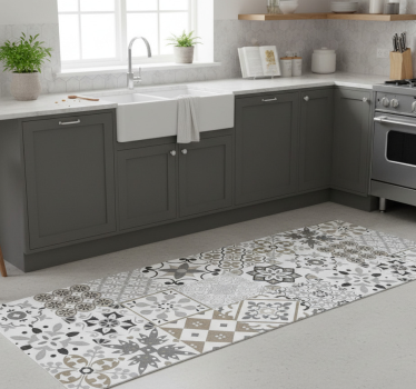 Vinyl teppe kjøkken geometrisk flis mosaikk - Tenstickers