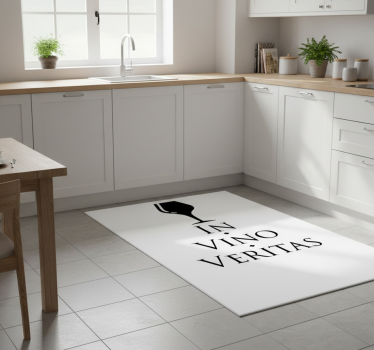 Vinyl teppe kjøkken sannhet i vin - Tenstickers