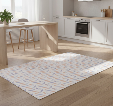 Vinyl teppe kjøkken med nordisk stil geometriske linjer - Tenstickers