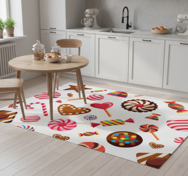 Søtt mosaikk vinyl teppe kjøkken - Tenstickers
