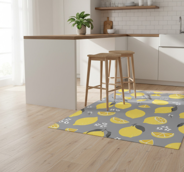 Vinyl teppe kjøkken tropisk sitron - Tenstickers