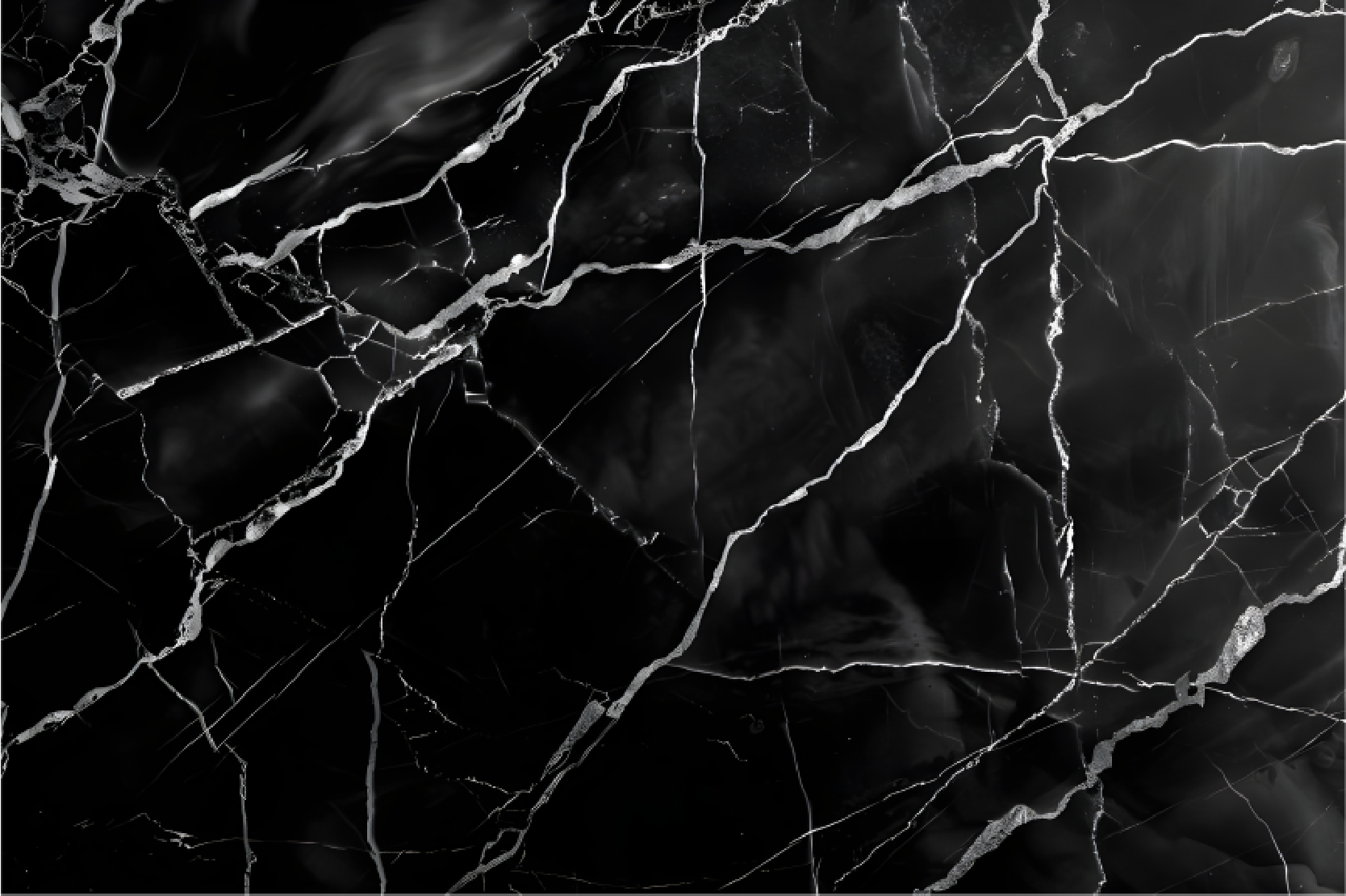 Marmorimitasjon vinyl teppe svart - Tenstickers