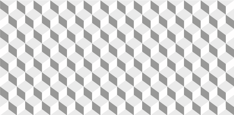 Grå kuber vinyl teppe kjøkken - Tenstickers