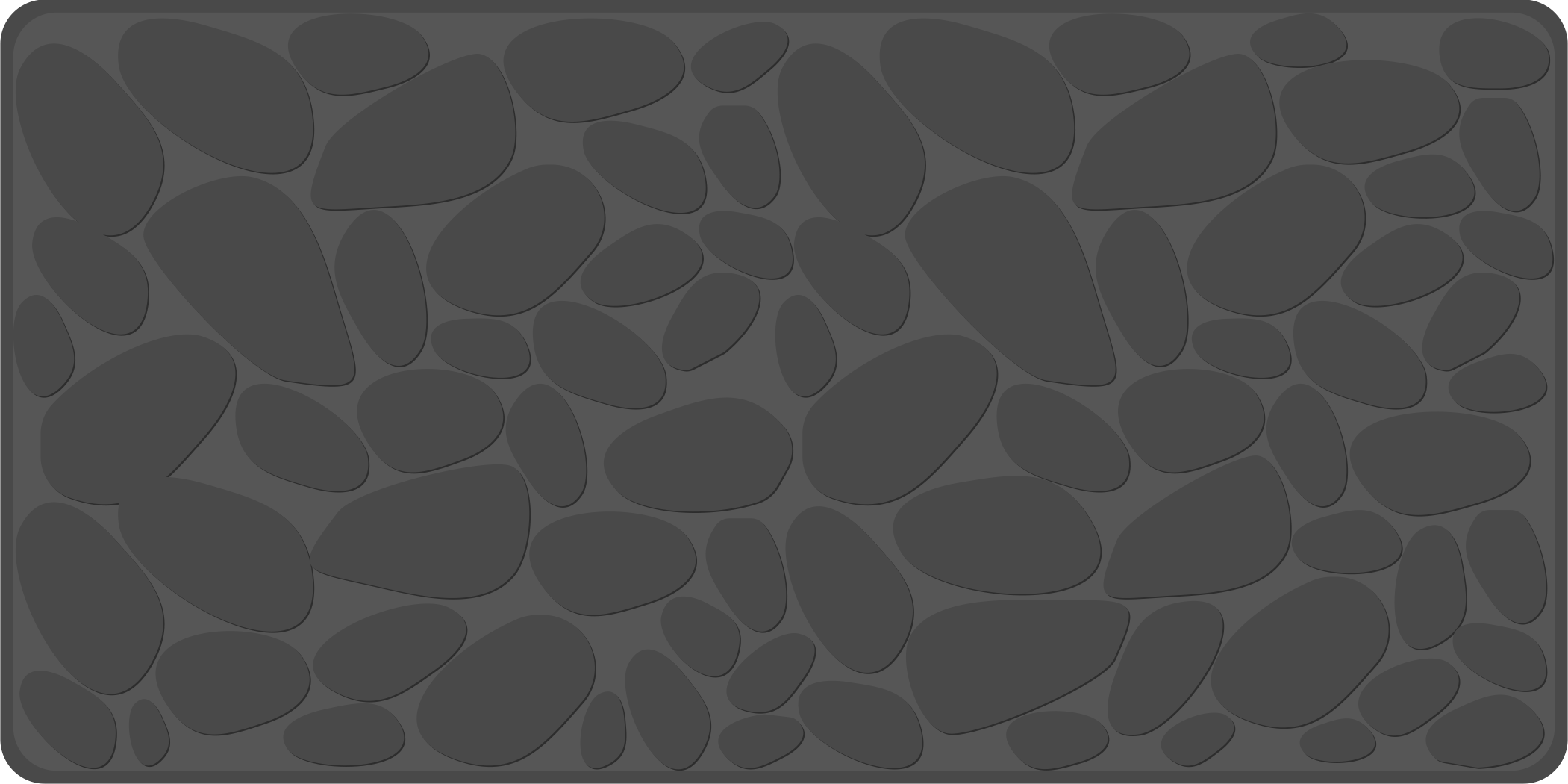 Grå steineffekt bad vinyl teppe - Tenstickers