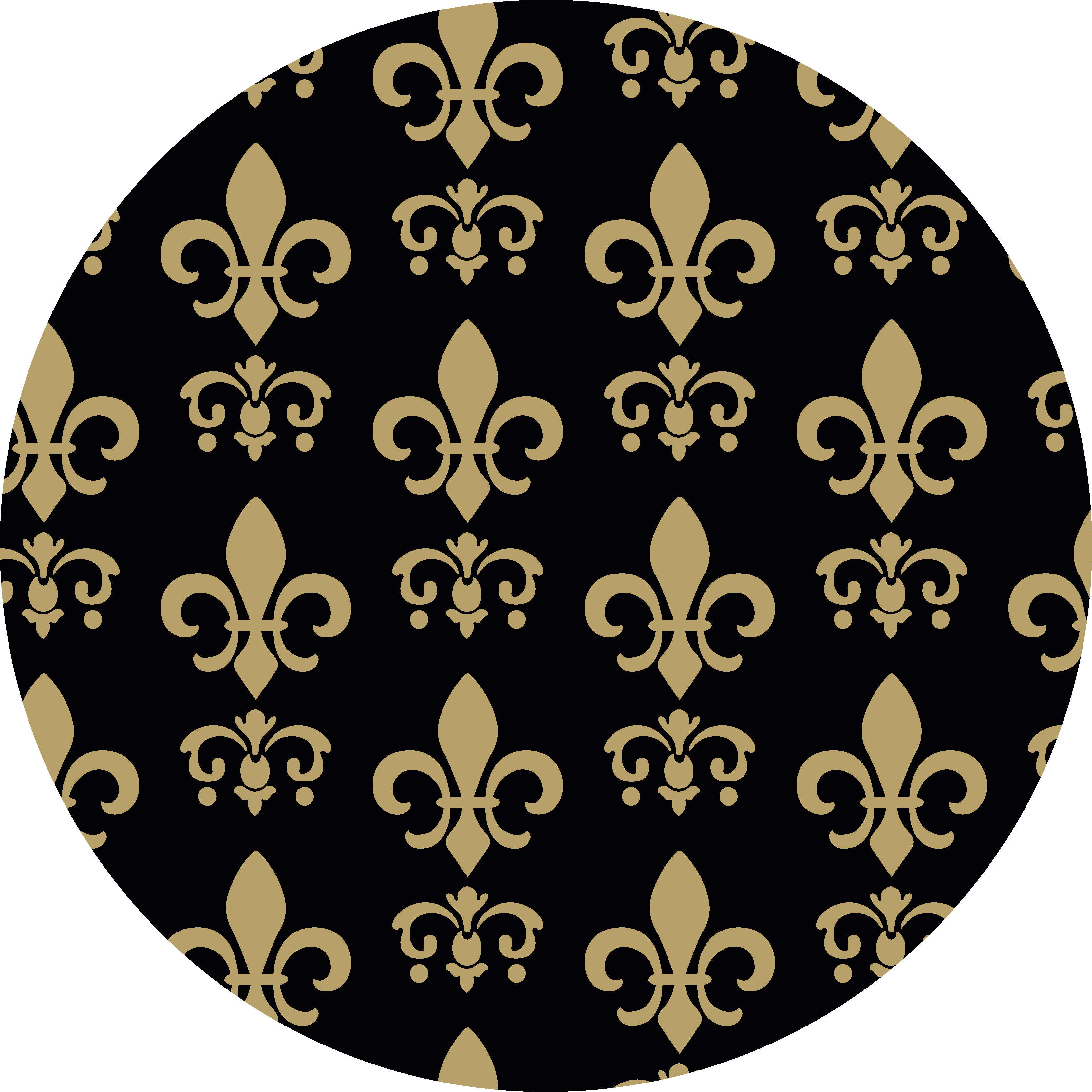 Fleur-de-lis bad vinyl teppe - Tenstickers