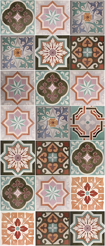 Piastrellisk siciliansk vinyl teppe kjøkken - Tenstickers