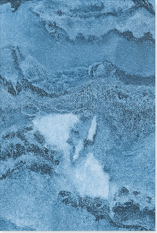 Dyp blå tekstur marmor vinylteppe - Tenstickers