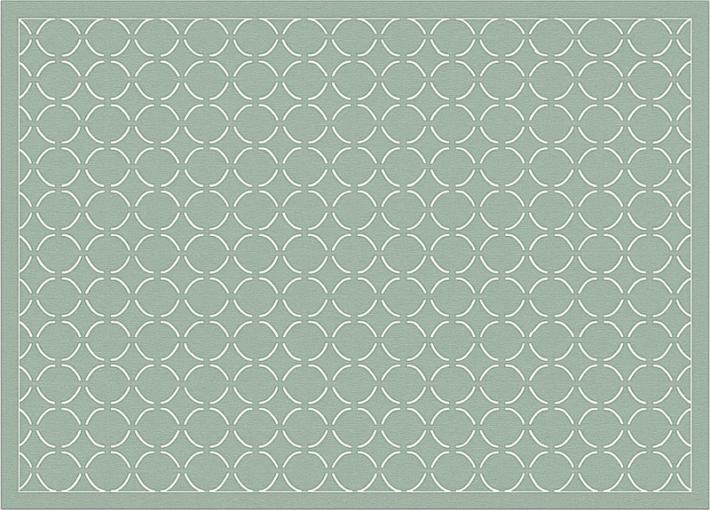 Vinyl teppe kjøkken dempet celadon rutenett - Tenstickers