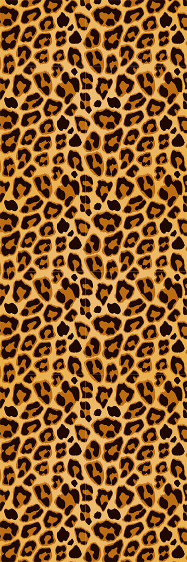 Vinyl teppe dyr leopard enkelt mønster - Tenstickers