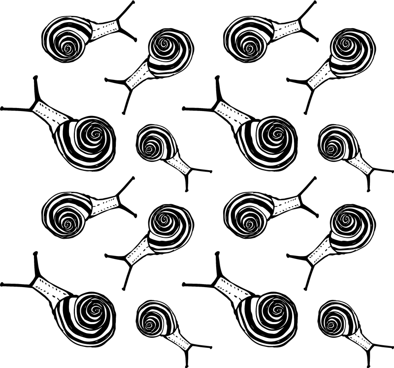 Vinyl teppe dyr sneglepakke - Tenstickers