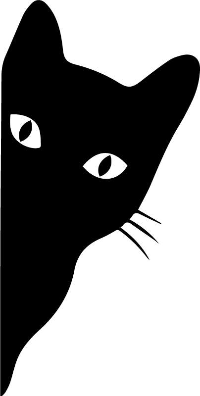 Vinyl teppe dyr glurende katt - Tenstickers